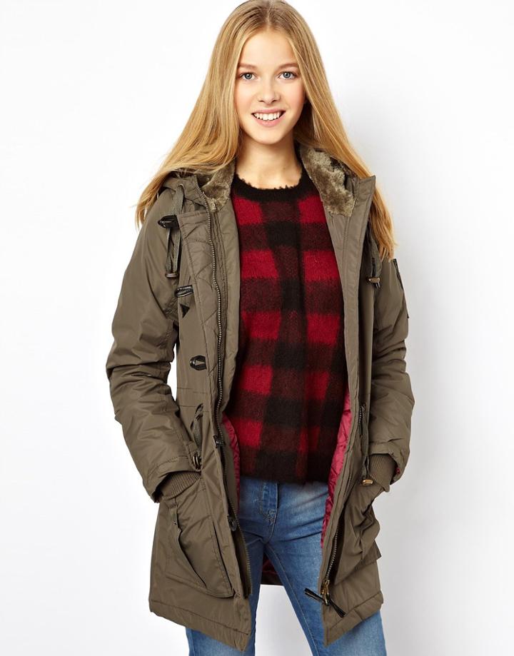 Brave Soul Oversize Parka - Black