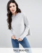 Vero Moda Tall Boxy Jersey Sweatshirt - Gray