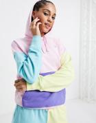 Puma Downtown Color Block Hoodie In Pink And Yellow - Exclusive To Asos