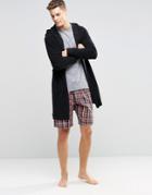 Esprit Lounge Shorts Woven Check In Regular Fit - Red