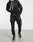 Nike Airmoji Cuffed Sweatpants In Black