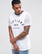 New Look T-shirt With Portland Print In White - White