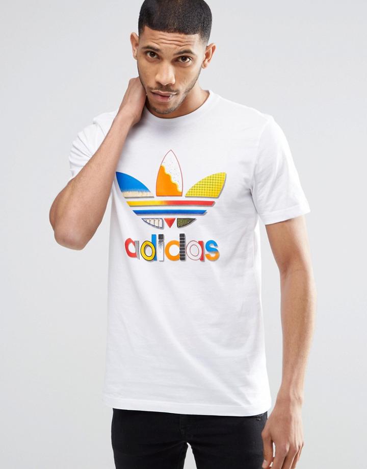 Adidas Originals Fresh Trefoil T-shirt Az1090 - White