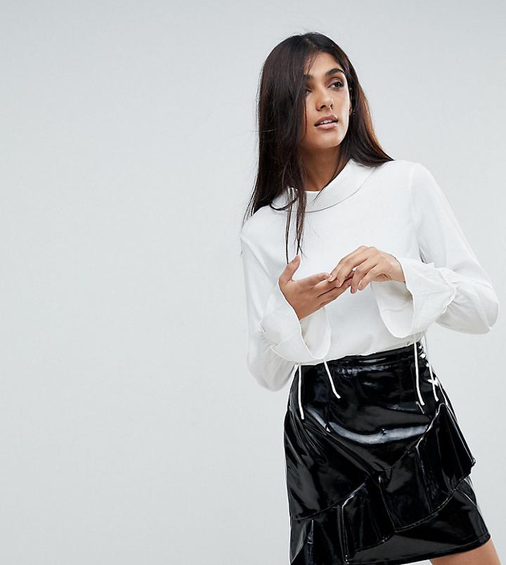 Vero Moda Tall Tie Cuff Blouse - White