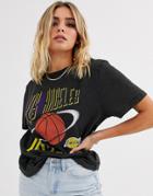 Nba Lakers Logo T-shirt-black