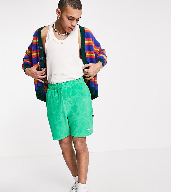 Collusion Shorts In Terrycloth - Part Of A Set-green