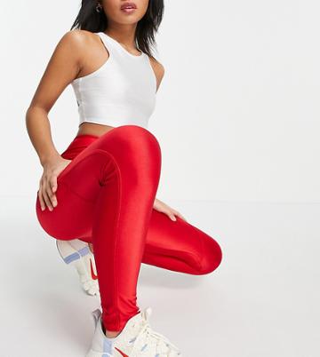 Flounce London Petite Gym Legging With Booty Sculpt In Red