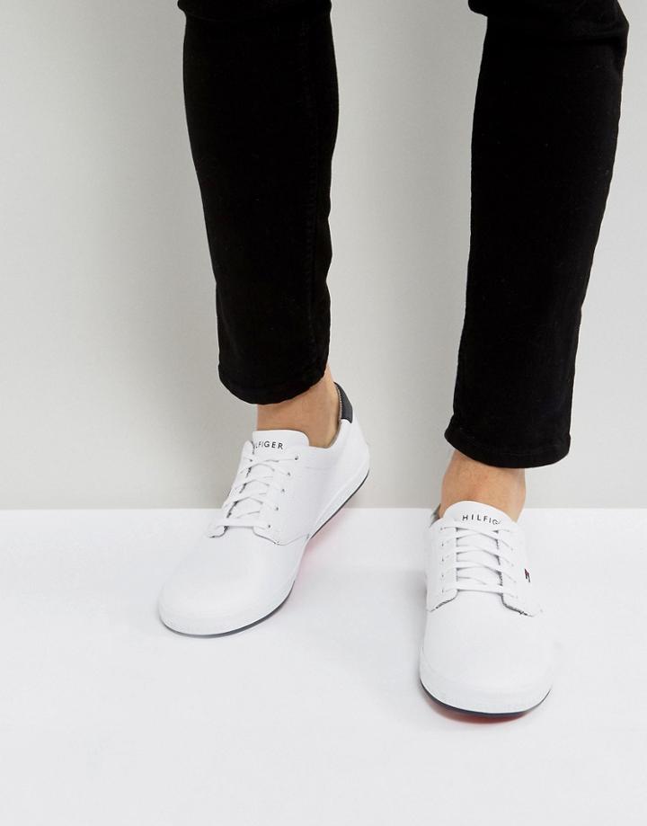 Tommy Hilfiger Howell Sneakers Leather In White - White