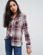 Pepe Jeanes Ines Check Shirt - Red