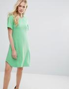 Closet Seam Detail Tunic Dress - Green