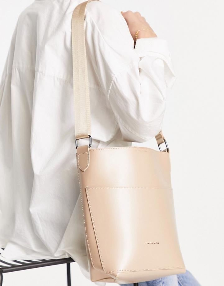 Claudia Canova Bucket Bag In Sand-neutral