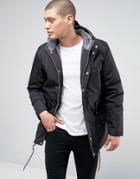 Minimum Shelton Hooded Parka In Black - Black