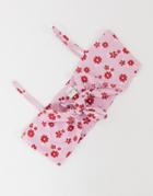 Skinnydip Tie Front Bralette In Floral Print Co-ord-pink