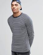 Jack & Jones Stripe Knitted Sweater - Navy