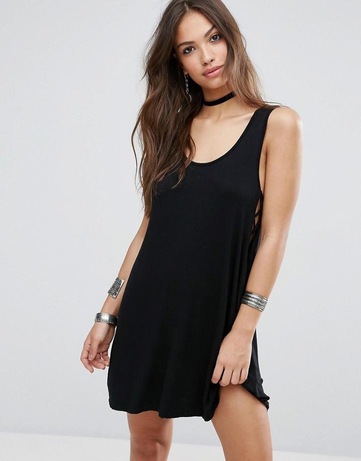 Nytt Tank Jersey Mini Dress - Black