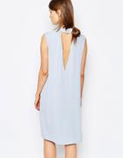 Samsoe & Samsoe Theta Shift Dress With Deep V Back - Kentucky Blue