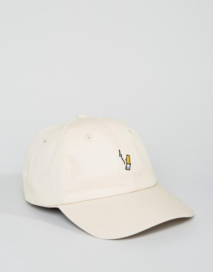 Hype Baseball Cap In Beige - Beige