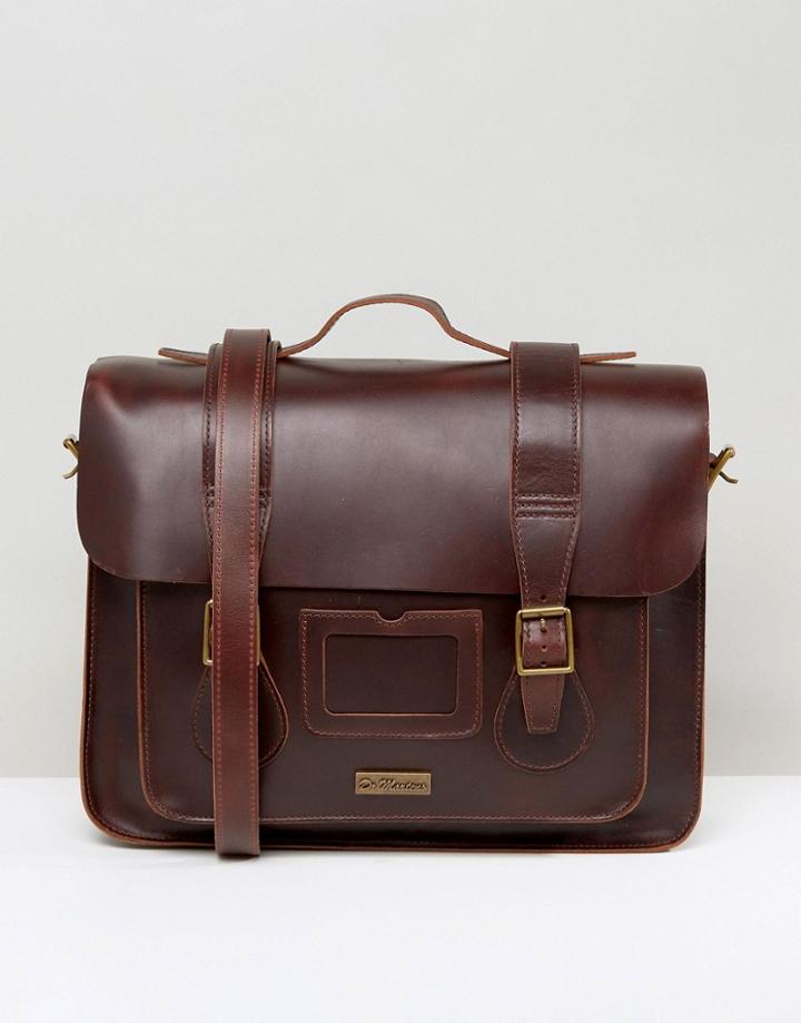 Dr Martens 15 Leather Satchel Red - Red