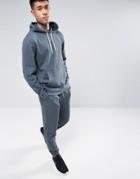 Asos Tracksuit Set Skinny Jogger/hoodie In Washed Blue Save - Multi