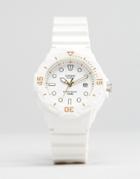 Casio Analogue Watch In White/gold Lrw200h-7e2 - White
