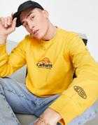 Carhartt Wip Geo Script Sweatshirt In Yellow