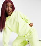 Asyou Branded Oversized Coordinating Sweatpants In Neon Lime Yellow
