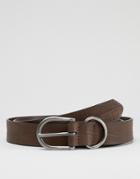 Bershka Belt In Brown - Brown