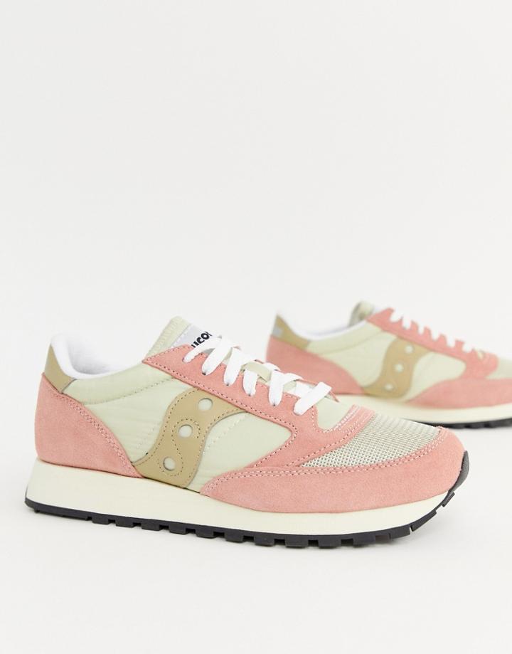 Saucony Jazz Original Vintage Sneaker In Tan - Tan