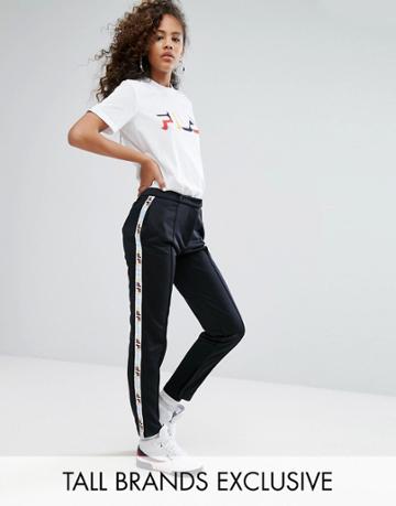 Fila Tall Tailored Jogger With Logo Tape Detail - Black