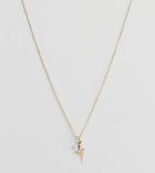 Orelia Gold Plated Lightening Bolt Pendant Necklace In Gift Box - Gold