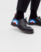 Dr Martens X The Who 1461 3 Eye Shoes With Union Target - Black