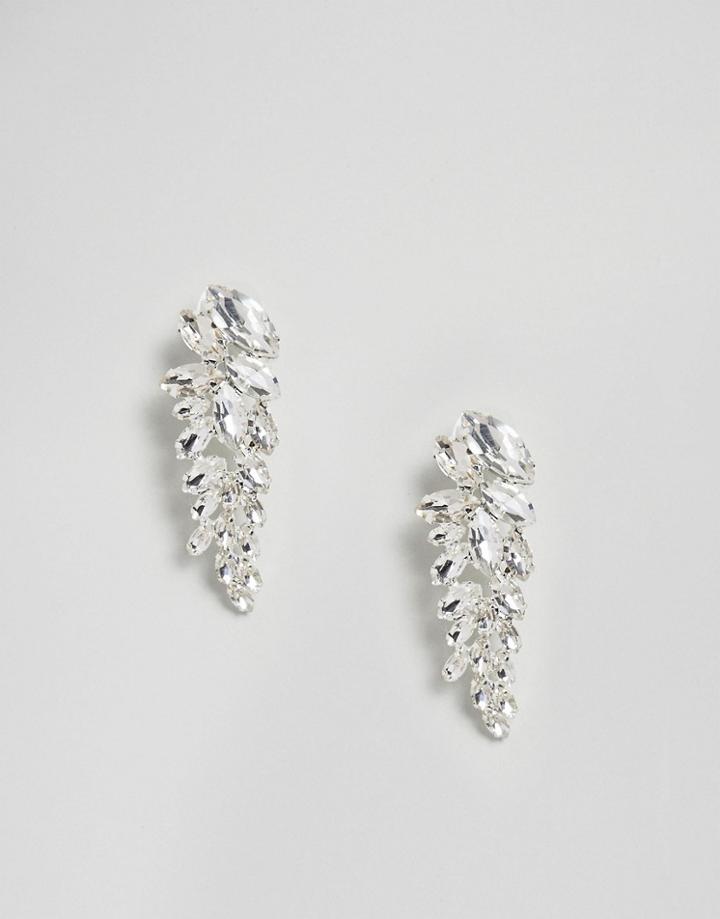 True Decadence Embellished Drop Studs (+) - Gold