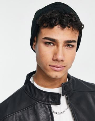 Consigned Beanie Hat In Black