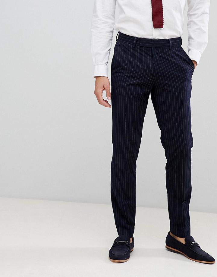 French Connection Slim Pinstripe Suit Pants