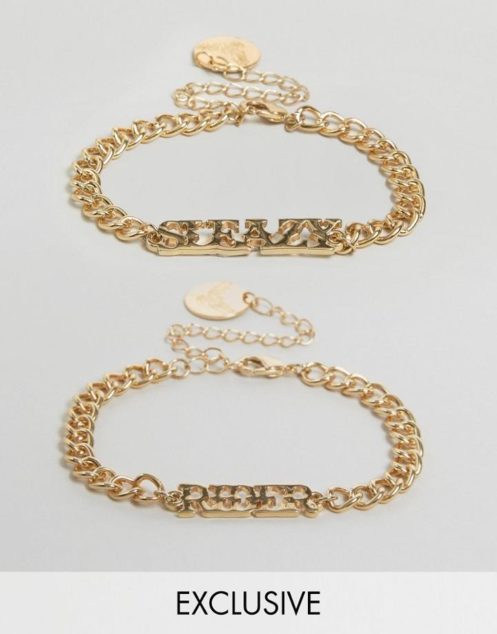 Sacred Hawk Sleazy Rider Bracelet Pack - Gold