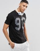 Asos Loungewear Skater T-shirt With Print - Black