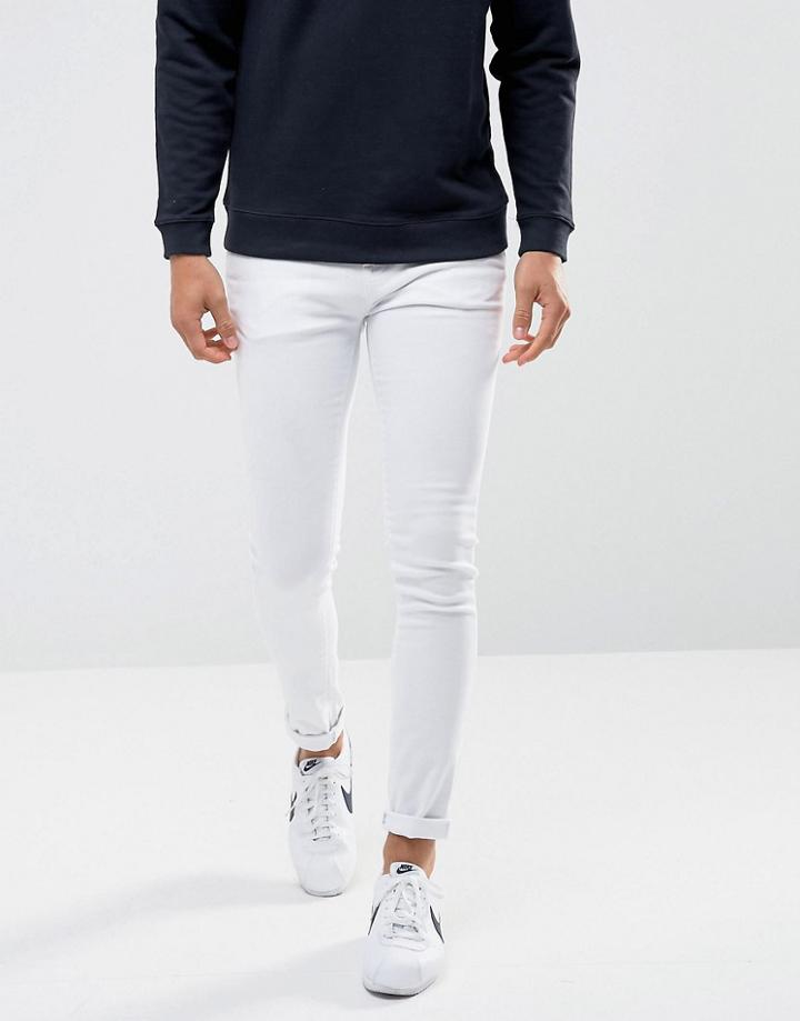 Waven Super Skinny Spray On Jeans In White - White