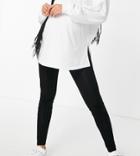 Asos Design Maternity 2-pack Overbump Leggings In Black - Save!