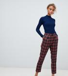New Look Plaid Check Pull On Pants