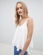 Only Desir Double Layer Tank Top - White