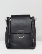 Melie Bianco Vegan Leather Backpack - Black