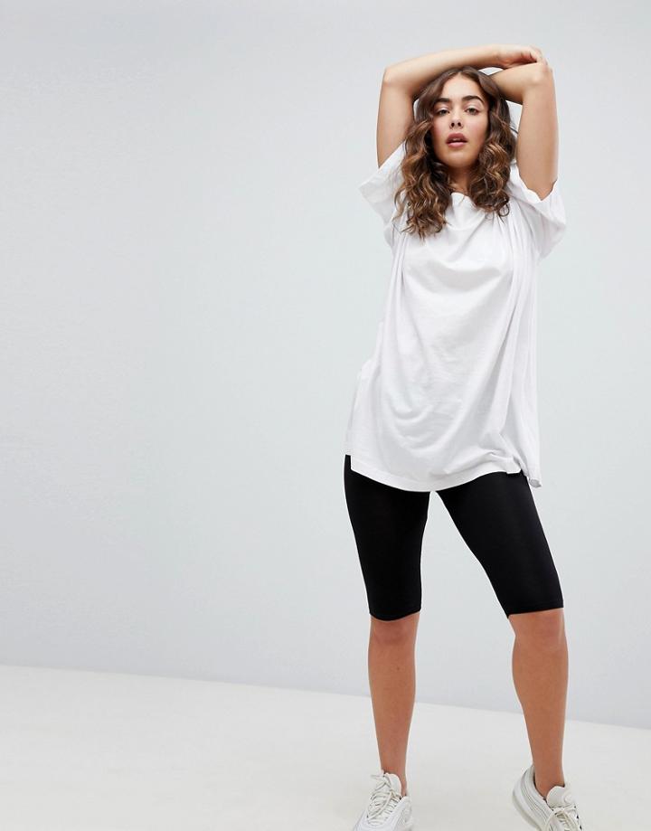 Asos Design Basic Legging Shorts - Black