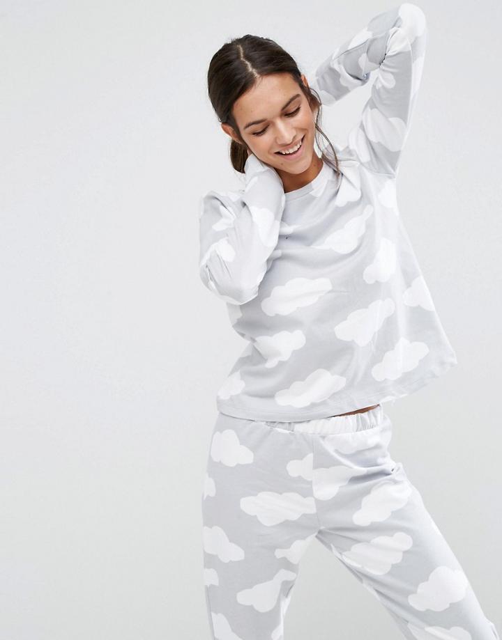 Asos Lounge Cloud Sweatshirt - Multi
