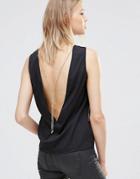 Vero Moda Chain Tank Top - Black