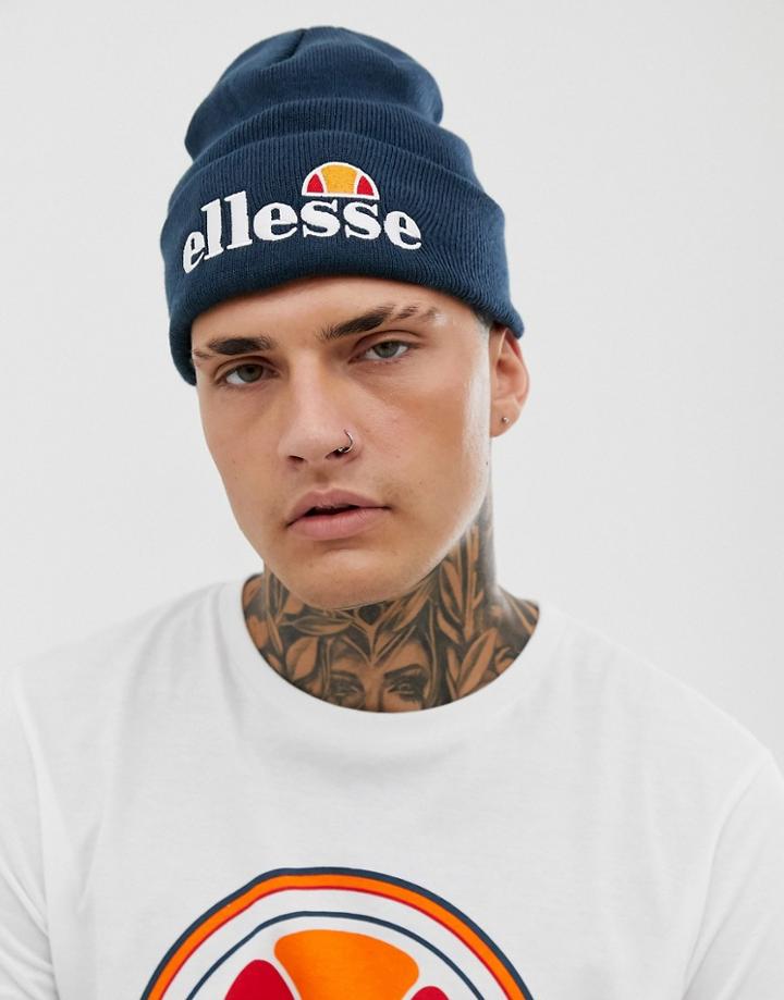 Ellesse Velly Logo Beanie In Blue