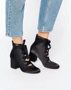 Asos Randa Lace Up Ankle Boots - Black