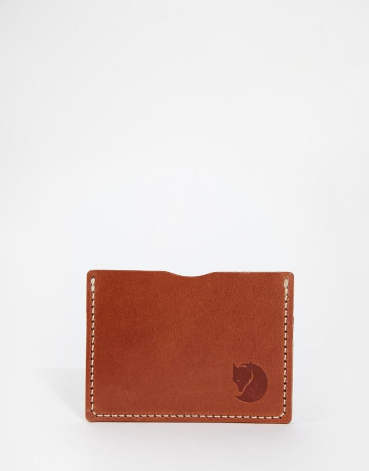 Fjallraven Ovik Leather Card Holder - Brown