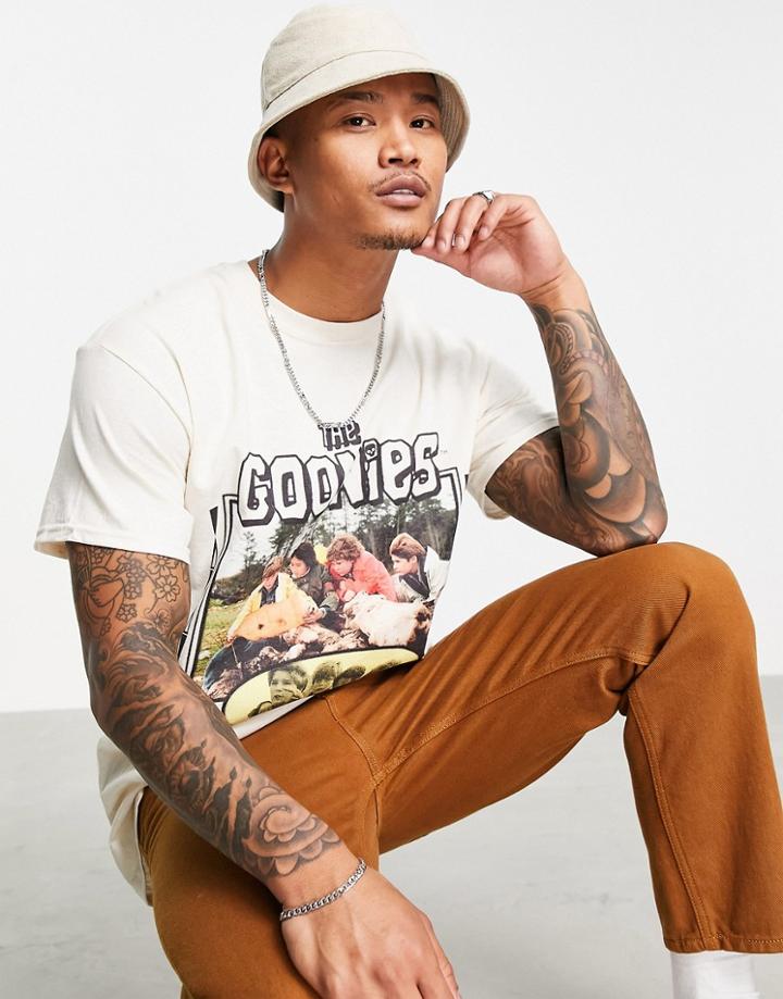 Vintage Supply The Goonies Graphic T-shirt In Sand-brown