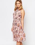 Oasis Pleated Floral Print Dress - Multi