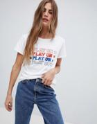 Heartbreak Play On T Shirt - White